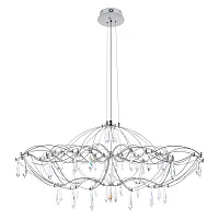 Люстра подвесная ЛЕД Мира / Mira 10586/900 Silver Asfour LOFT IT прозрачная на 1 лампу, основание серебряное в стиле арт-деко капли Люстра подвесная ЛЕД Мира / Mira 10586/900 Silver Asfour LOFT IT прозрачная на 1 лампу, основание серебряное в стиле арт-деко капли